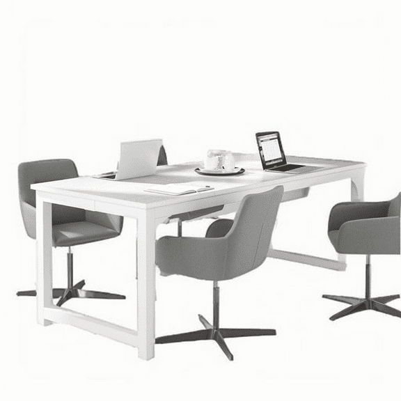 70.86" Multipurpose Office Desk, Metal Legs, Spacious Work Surface - for Home Office, Executive Use & Small Conferences