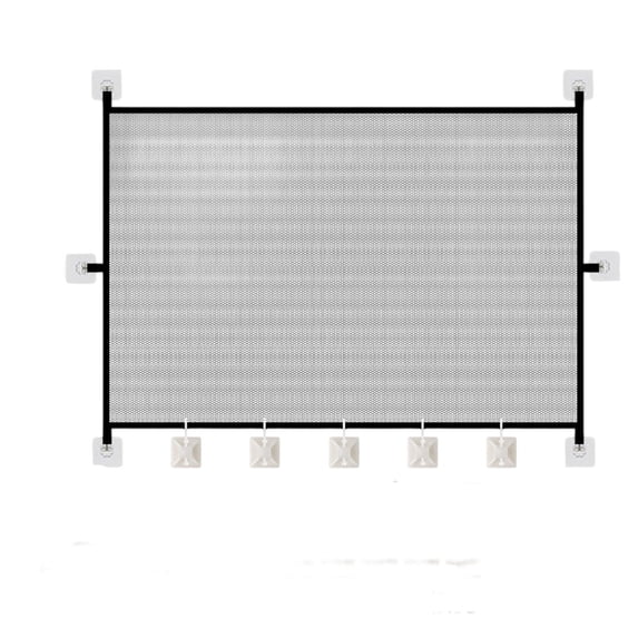 70.86x28.34in Pet Fence Home Use No Drilling Nons Pet Door Fence Isolation Net Staircase Entrance Dog and Cats Protection Fence