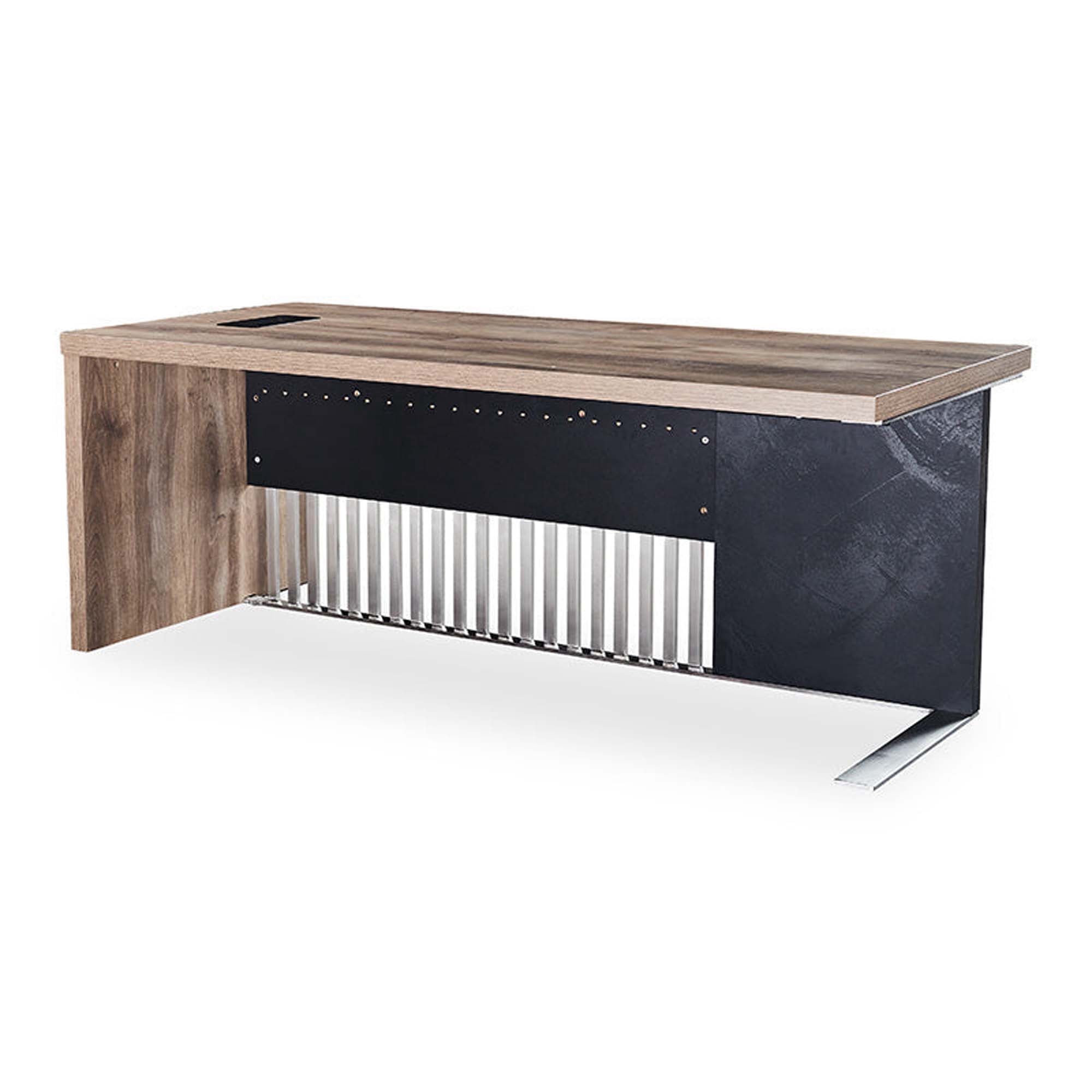 70.87" Executive Office Desk with Stainless Steel Sturdy Frame