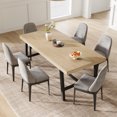 thumbnail image 1 of 70.87 Inch Dining Table for 6-8 People Modern Industrial with Wood Top & Metal Legs, 1 of 10