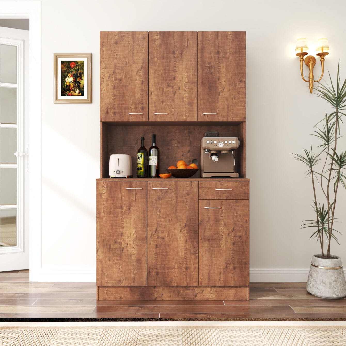70.87"Tall Kitchen Pantry Storage Large Kitchen Hutch Pantry