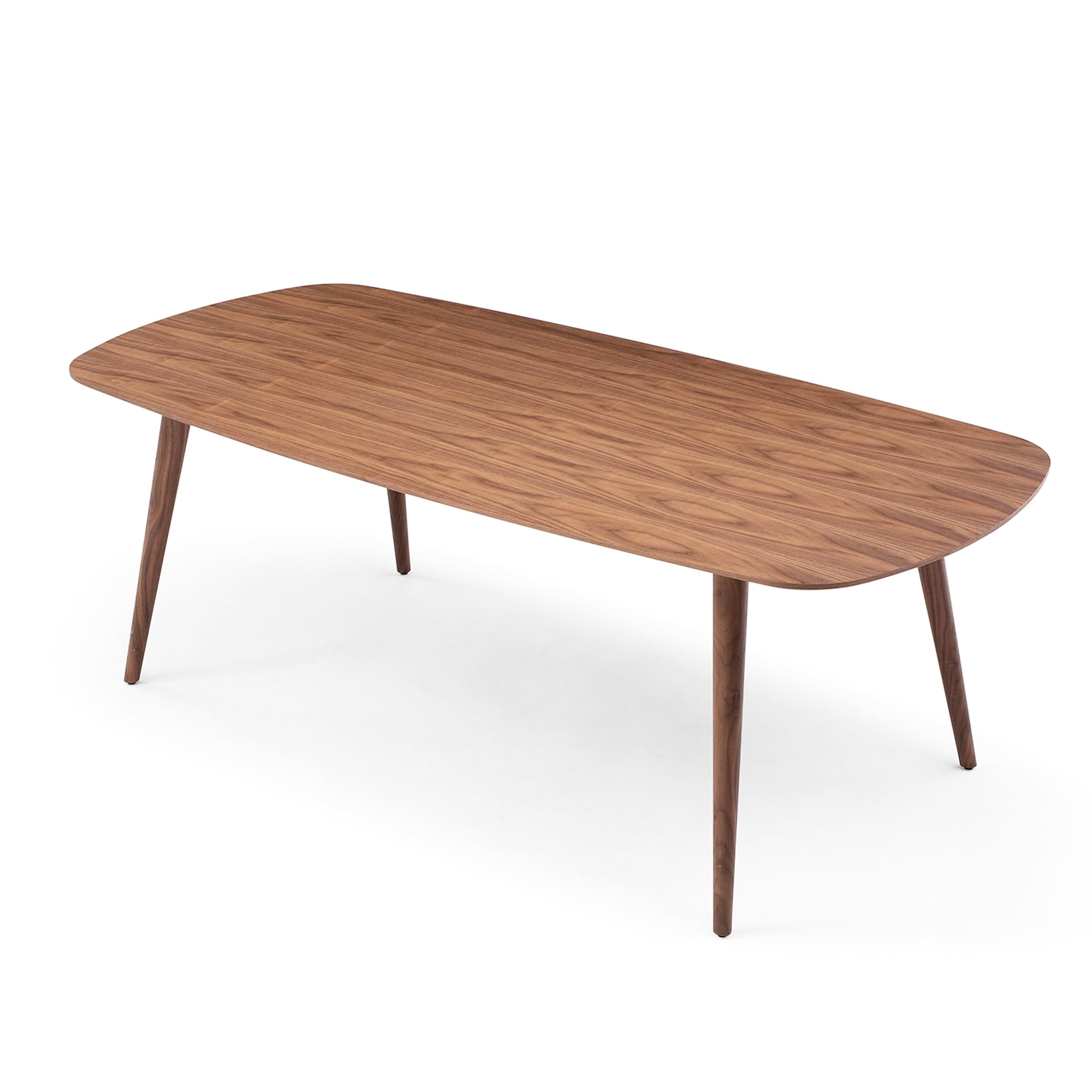 70.87inch Rectangular Table For 8, Walnut-finished Ash Veneer Arranged ...