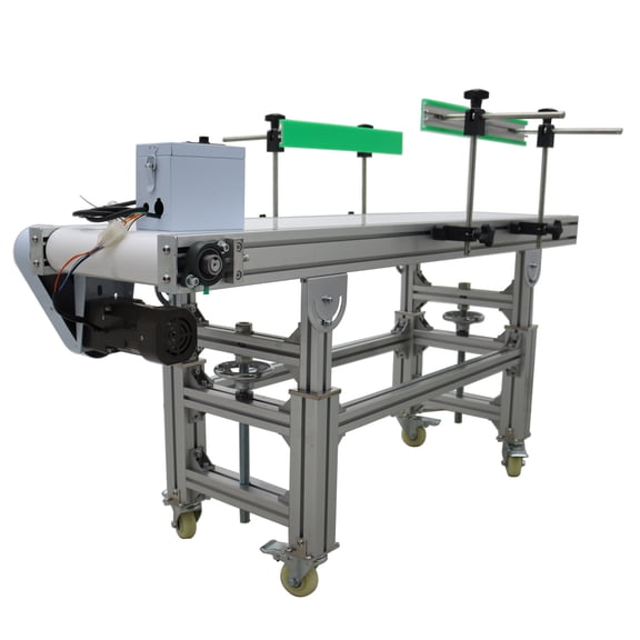 70.9*11.8 PVC Belt Conveyor Conveyor Machine Electric Packaging Conveyor Height Adjustable
