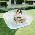 thumbnail image 1 of 70.9*35.43 Freestanding Modern Rectangular Clear Portable Inflatable Inflatable Double Person Sofa, 1 of 17