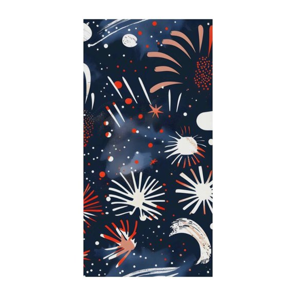 70.935.4in Door Curtain Decorative Banner Solid Durable Wear-Resistant Wind Resistant For Company Activities Family Gatherings Annual Meeting Independence Day Theme Star (3)