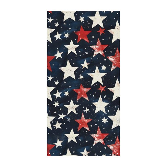 70.935.4in Door Curtain Decorative Banner Solid Durable Wear-Resistant Wind Resistant For Company Activities Family Gatherings Annual Meeting Independence Day Theme Star (10)