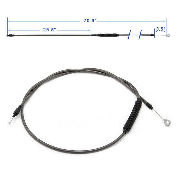 70.9" Clutch Cable Stainless Steel for Harley Softail Heritage Classic Custom