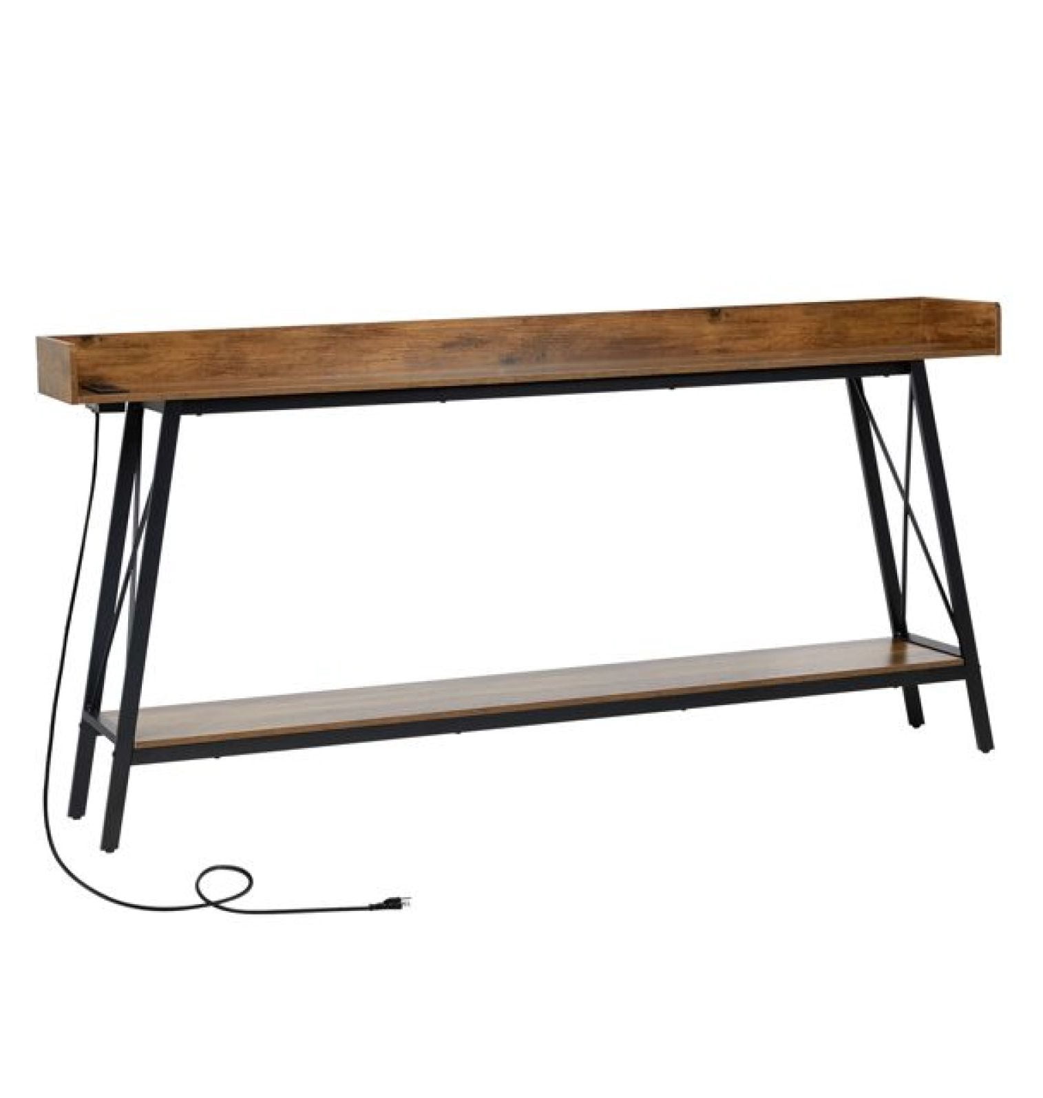 70.9 inch Extra Long Console Table with 2 Power Outlets & USB Ports ...