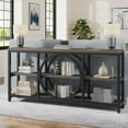 70.9 inch Sofa Console Table, Extra Long Narrow Entryway Tables with 3