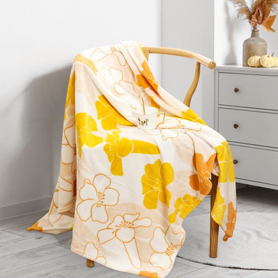 Up to 70% Off Blanket Hwkond Flannel Blanket Four Seasons Universal Single Printing Thickened Blanket Office Lunch Break Cover Blanket Conditioning Nap Blanket,127x153cm