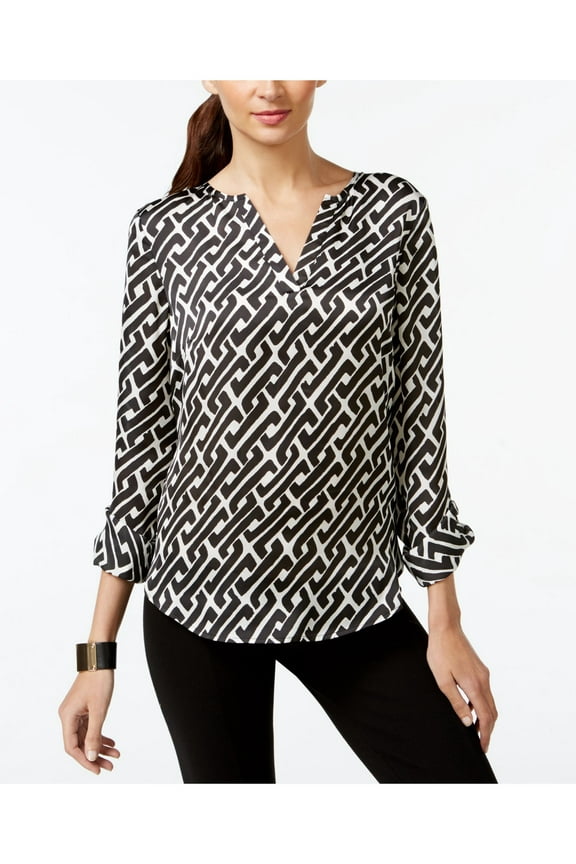 $70 CAROLE LITTLE New Womens 1357 Black V Neck Short Sleeve Crop Top Top 6 B+B