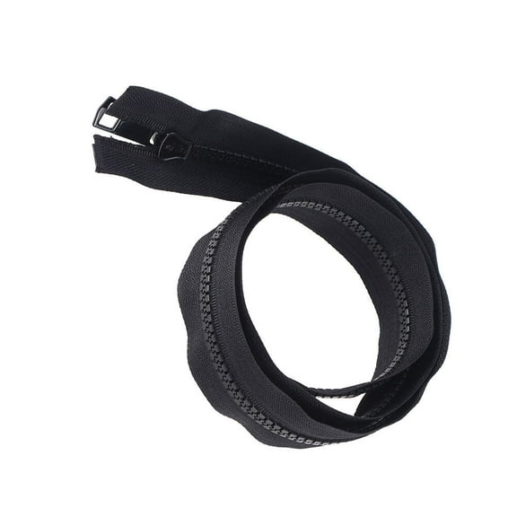 70cm Black Jean Jacket Zipper for Sewing, Tailor Tool for Jeans, Jackets, Clothes Repair and Makeup Bag Crafting