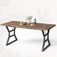 thumbnail image 1 of 70" Dining Table for 6-8 People,Rectangular Kitchen Table with Metal Legs,Farmhouse Wooden Dining Table for Dining Room, Kitchen, 1 of 6