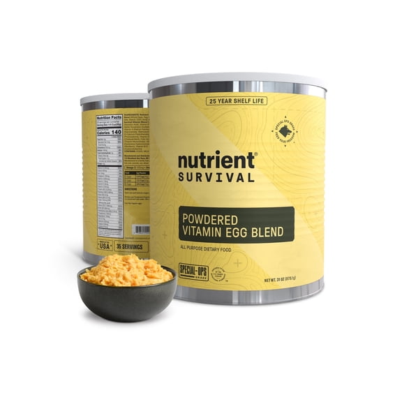 Nutrient Survival Powdered Vitamin Eggs with 33 Essential Nutrients, Gluten-Free