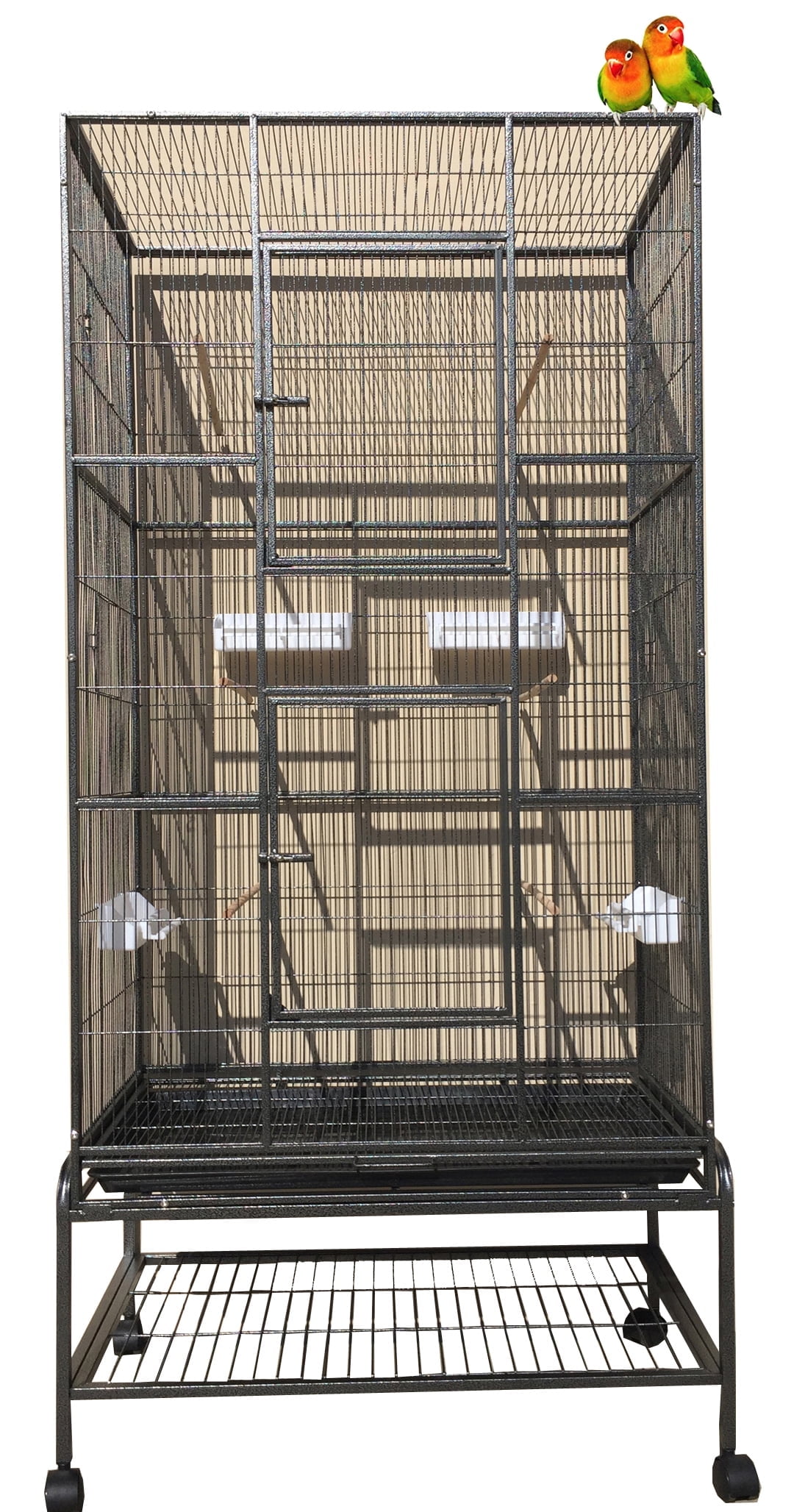 Visual Reference: 70 Extra Large Bird Parrot Flight Cage Side Breeding Nest