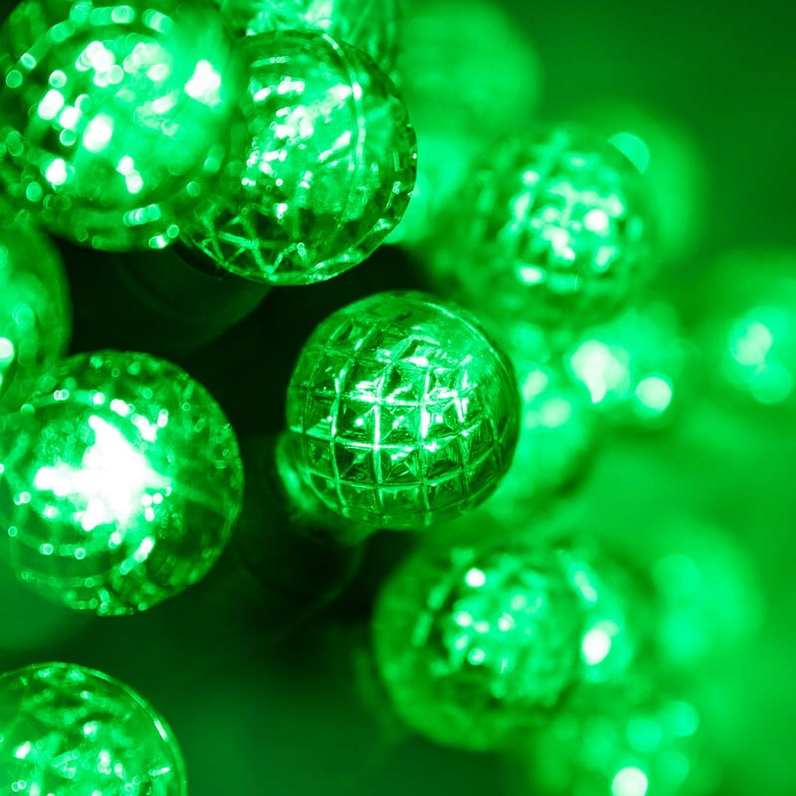 70 G12 Green Ball Lights, 24 ft LED Christmas Lights Green String Lights St. Patricks Day Lights Globe String Lights for Bedroom Dorm Room Lights Globe Christmas Lights