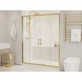 thumbnail image 1 of ANZZI Framed Sliding Shower Glass Door Enchant Series 70 x 60.4 in. Brushed Gold, 1 of 9