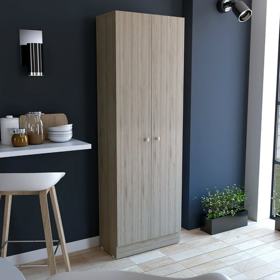 70" High Storage Cabinet In Gray - Two Doors, Five Internal Shelves Serves Garage, Utility Room, Living Kitchen Demands Simple Assembly Procedure 71" H With For Design