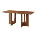 thumbnail image 1 of 70 Inch Dining Table, Walnut, Wood, Rectangular, Living Kitchen Cafe Bistro Hospitality Restaurant, Modern Contemporary HB36525, 1 of 10