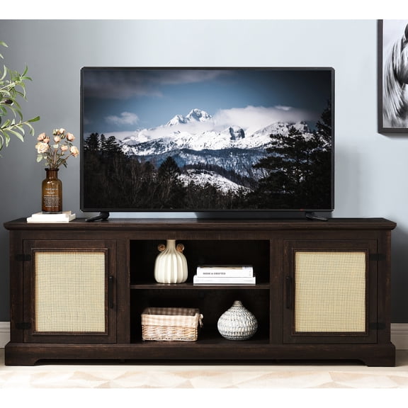 70-Inch TV Capacity, 3 Adjustable Shelves / Multifunctional Storage Solution