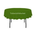 thumbnail image 1 of 70" Inch round Polyester Tablecloth 24 COLOR Table Cover Wedding Catering Dinner", (Color: Apple Green), 1 of 1