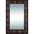 thumbnail image 1 of 70 Inches High Rectangular Wood Leather Mirror, 1 of 2