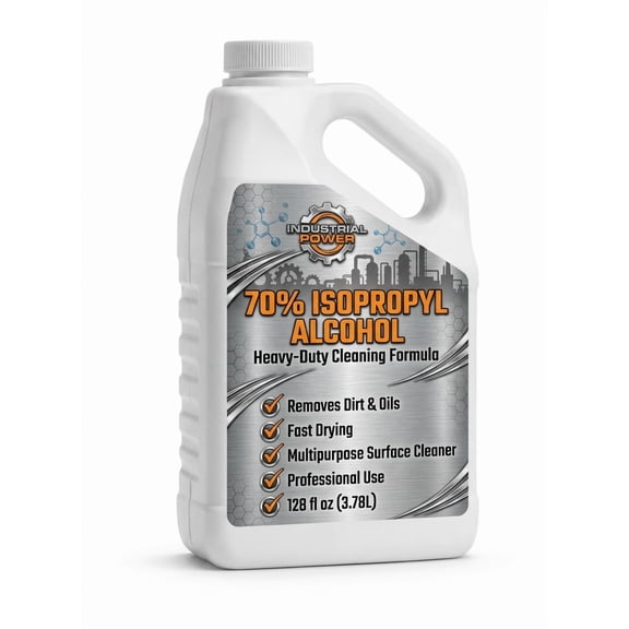 70% Isopropyl Alcohol (IPA), 1 Gallon - Multi-Surface Cleaning and Degreasing Solvent