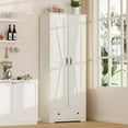70" Kitchen Pantry Tall Large Wood Storage with 6