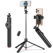 QIRITA 70" Magnetic Selfie Stick Tripod, Auto-Open Phone Tripod Stand with Bluetooth Remote, 360  Rotation, Portable Tripod for iPhone/Android, Camera, Vlogging, Travel
