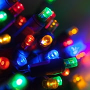70 Multicolor LED Christmas Mini Lights, Long Life, Outdoor String Lights, Connectable, for Tree, Party, Holiday, Christmas, Decoration, 24 Length, 4 Spacing