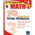thumbnail image 1 of Pre-Owned Singapore Math – 70 Must-Know Word Problems Workbook for 4th Grade Math, Paperback, Ages 9–10 with Answer Key (Volume 2), 1 of 1
