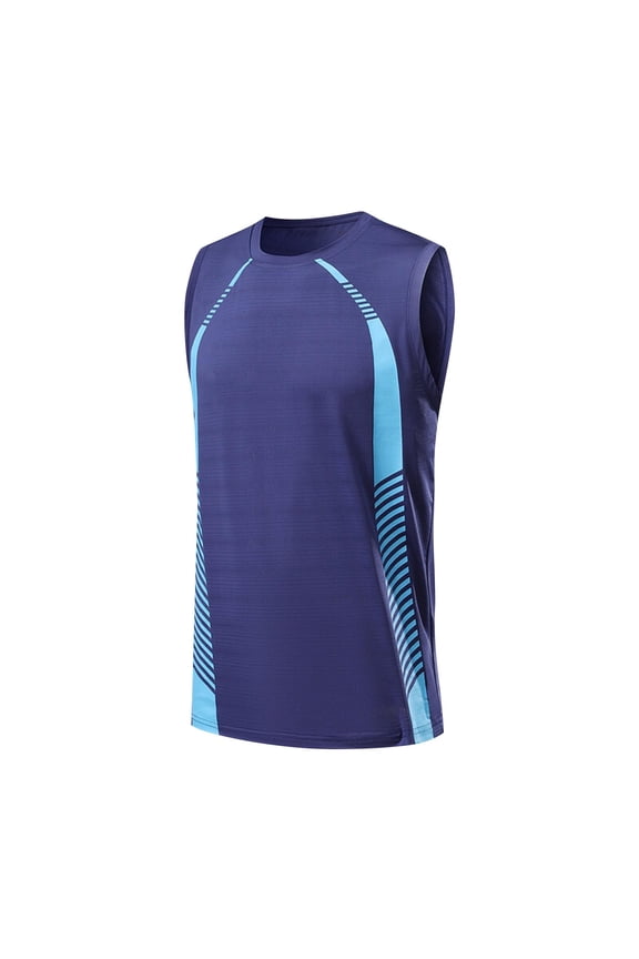 70% Off! ZVNAΖH Men's Athletic Compression Shirts Sleeveless Workout Tank Top Polyester Silk Base Layer Undershirt