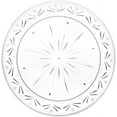 thumbnail image 1 of (70 PACK) EcoQuality 6" inch Round Clear Plastic Plates with Crystal Like Design - China Like Party Plates, Heavy Duty Small Disposable Dessert Plates, Salad Plate, Weddings, Serveware, 1 of 3
