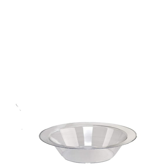 (70 PACK) EcoQuality 6 oz Round Clear Plastic Bowls Mod Collection - Disposable China Like Party Bowls, Heavy Duty Salad Bowls, Serving Bowl, Dessert, Wedding, Serveware