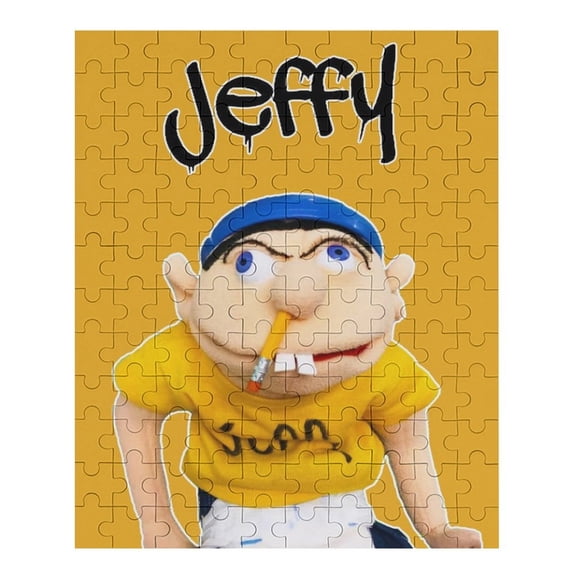 70 PCS Jigsaw Puzzle SML Jeffy Wooden Puzzle Challenging Game Fun Artwork For Family Friends Gifts