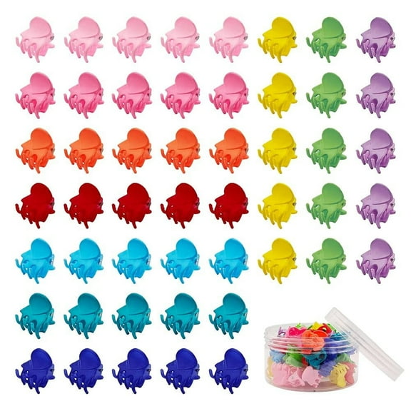 70 PCS Mini Hair Claw Clips, Bangs Strong Grip Multifunction Clamp Clips. (Multi-colored)