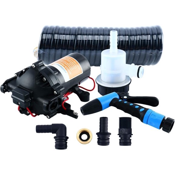 70 PSI Washdown Deck Wash Pump KIT 12v 5.0 GPM for Caravan Rv Boat Marine Yacht