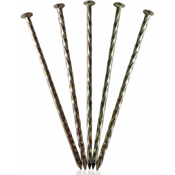 70 Pack 6 Inch Galvanized Spikes - Heavy Duty Artificial Turf & Nails for Landscaping, Lawn Edging Grass, Garden Stakes Decking, Carpentry Weed Barrie