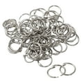 70 Pack Loose Leaf Binder Rings 1 Inch, Small Binder Rings Metal Book Rings
