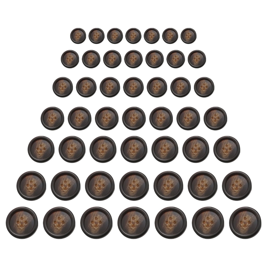 MiDube 30 PCS Resin Sewing Buttons - 25mm Brown Matte Round 4-Hole Buttons For DIY Crafts, Clothing Repair, Scrapbooking