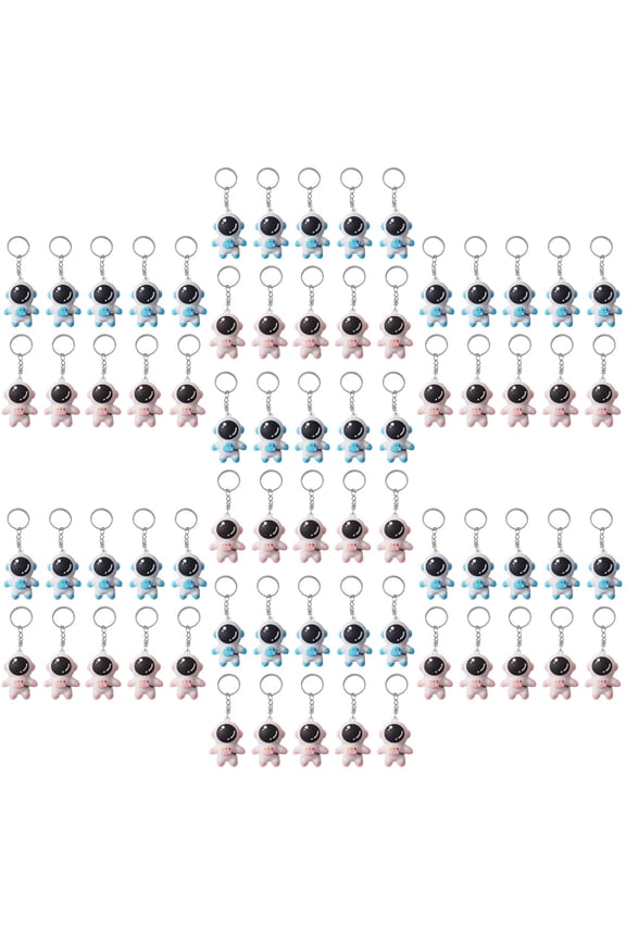 70 Pcs Astronaut Keychains Set - Space Pendant Bag Charms, Cute Astronaut Key Holders for Backpack and