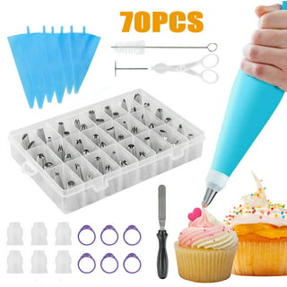 CoPedvic 150pcs Cake Decorating Supplies Set, Cupcake Decorating Kit Baking  Equipment Rotating Turntable Stand, Piping Nozzles and Bags, Cake Scrapers,  Icing Spatula 