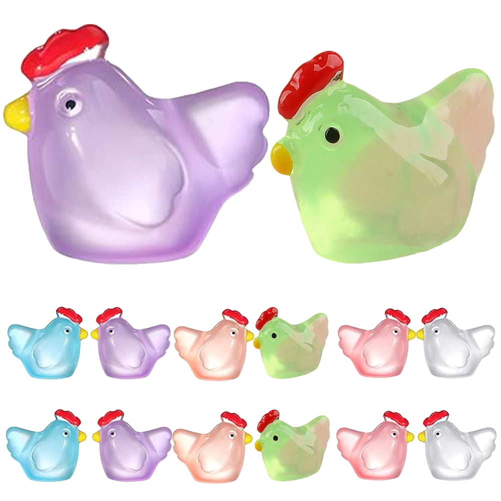 70 Pcs Mini Resin Chicken Decor Toy House The Animal Animals - Walmart.com