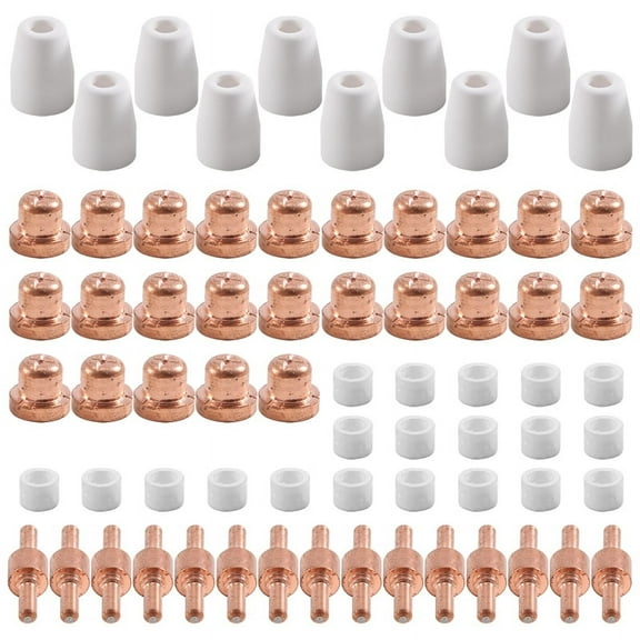 70 Pcs Plasma Cutting Consumables (Standard) Fit for Cut 40 50 with Plasma Cutter Torch PT31 LG40