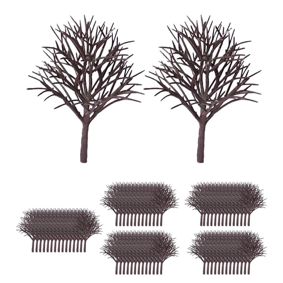 70 Pieces Model Trees Miniature Trees Model, 2.36inch Diorama Supplies, Train Scenery Architecture Trees Scenery Tree for Garden DIY Crafts