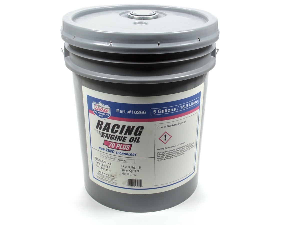 Lucas 70 Plus Racing Engine Oil - 5 Gallon Pail Lucas 70 Plus Racing Engine Oil - 5 Gallon Pail