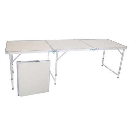 70" Portable Outdoor Campign Multipurpose Folding Table White