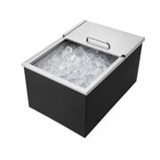 70 QT Stainless Steel Drop In Ice Chest, Commercial Outdoor Ice Cooler