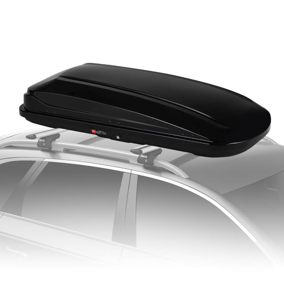 70 in Rooftop Cargo Box Carrier, 17.7 Cubic Ft. Hard Shell Roof Rack Cargo Carrier with Security Keys, 165 LBS Capacity Waterproof Rooftop Storage Box, Dual Side Opening (17.7 Cubic Ft.)