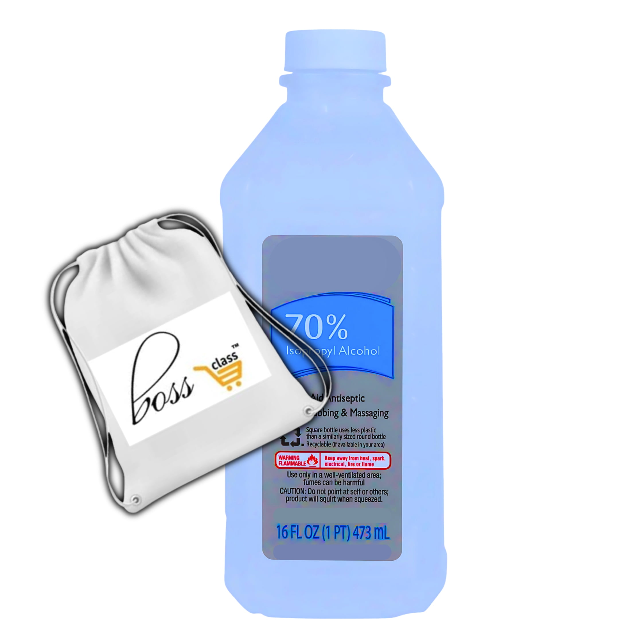 70 Rubbing Alcohol, 16 Fl Oz First Aid Antiseptic Treatment for Minor